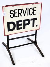 Service Dept. curb sign
