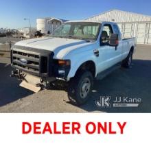 (Dixon, CA) 2008 Ford F250 4x4 Extended-Cab Pickup Truck Runs, Does Not Move, Battery Leaks, Transmi