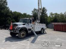 Altec AA755-MH, Material Handling Bucket Truck rear mounted on 2017 International 7300 4x4 Utility T