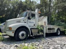 (Nashville, TN) IMT Knuckleboom Crane mounted behind cab on 2006 Kenworth T300 URD/Flatbed Truck Not