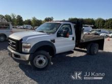 2008 Ford F550 Flatbed Truck Runs & Moves