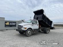2008 Ford F750 Dump Truck Runs, Moves, & Dump Operates