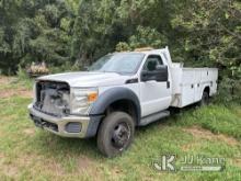 (Front Royal, VA) 2012 Ford F550 4x4 Service Truck Not Running, Condition Unknown) (No Batteries, Ca