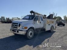 (Verona, KY) 2006 Ford F750 Extended-Cab Mechanics Service Truck Runs & Moves) (PTO Stalls Truck, Cr