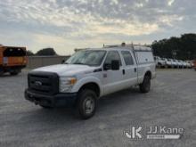 (Shelby, NC) 2016 Ford F250 4x4 Crew-Cab Pickup Truck Runs & Moves) (Bad Exhaust / Leak, Check Engin