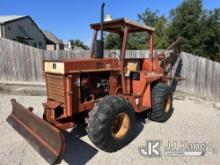 (Lake Charles, LA) 1989 Ditch Witch 6510DD Rubber Tired Trencher Starts, Moves & Operates) ( Hours U