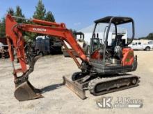 (Charlotte, NC) 2018 Kubota KX71-3 Mini Hydraulic Excavator Runs, Moves & Operates) (Bad Engine