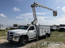 Altec AT37G, Articulating & Telescopic Bucket mounted behind cab on 2014 RAM 5500 4x4 Service Truck 