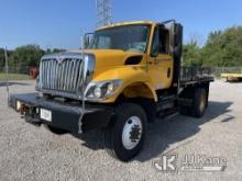 (Clarksville, TN) 2010 International 7300 4x4 Flatbed Truck Runs & Moves