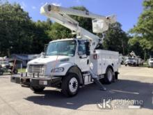 Altec L42M, Over-Center Material Handling Bucket Truck mounted behind cab on 2016 Freightliner M2 10