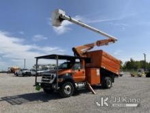 (Verona, KY) Altec LR756, Over-Center Bucket Truck mounted behind cab on 2012 Ford F750 Chipper Dump