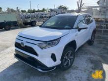 (Riviera Beach, FL) 2021 Toyota Rav-4 4- Door Hybrid Sport Utility Vehicle FLOOD VEHICLE, Not Runnin