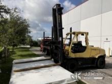 2012 Hyster H175FT Solid Tired Forklift Runs, Moves & Operates)(Hydraulic Leak, Mast Needs Repairs