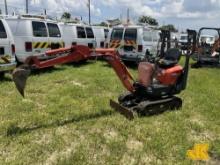 (Riviera Beach, FL) 2018 Kubota K008-3 Mini Hydraulic Excavator Runs, Moves & Operates
