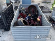 (Riviera Beach, FL) (1) Bin of Jack Stands & Truck Parts NOTE: This unit is being sold AS IS/WHERE I