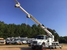 Altec D2050A-BR, Digger Derrick rear mounted on 2013 Freightliner M2-106 T/A Flatbed/Utility Truck R