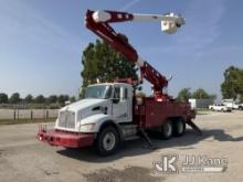 Altec AM55E-MH, Over-Center Material Handling Bucket Truck rear mounted on 2010 Kenworth T300 T/A Ut