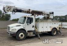 Altec DM47B-TR, Digger Derrick mounted on 2013 Freightliner M2 106 Utility Truck Runs, Moves, PTO Op