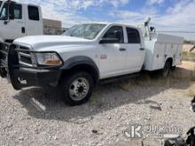 2011 Dodge Ram 5500 4x4 Crew-Cab Service Truck Not Running, Condition Unknown)(Bad Transfer Case, Dr