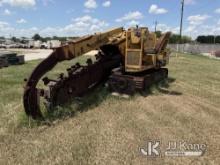 (Houston, TX) 1994 Vermeer T555 Crawler Trencher Not Running, Condition Unknown) (Buyer Must Load