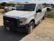 2015 Ford F150 4x4 Extended-Cab Pickup Truck, (Duke Unit) Runs & Moves) (Jump To Start) (Front Tires