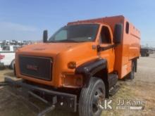 (Waxahachie, TX) 2008 GMC C6500 Chipper Dump Truck Not Running, Condition Unknown) (Seller States: N
