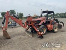 2015 Ditch Witch RT95 Rubber Tired Trencher Runs, Moves, Operates