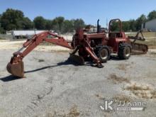 Ditch Witch 7610 Rubber Tired Trencher Runs, moves, operates.