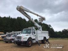 Altec AM855-MH, Over-Center Material Handling Bucket Truck rear mounted on 2010 Freightliner M2 106 