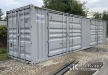 2023 40 ft L x 8 ft W x 9.5 ft H Steel Shipping Container Minor Damage During Transport and Unloadin