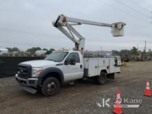ETI ETC35S-NT, Articulating & Telescopic Bucket Truck mounted behind cab on 2013 Ford F450 Service T