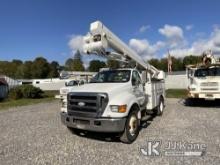 HiRanger TL45-M, Articulating & Telescopic Material Handling Bucket Truck mounted behind cab on 2007