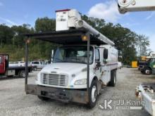 Altec LRV756, Over-Center Bucket Truck mounted behind cab on 2012 Freightliner M2 106 Chipper Dump T