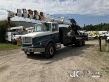 Skyhook 130, Telescopic Sign Crane rear mounted on 2000 Freightliner FL112 T/A Flatbed Truck Runs, M