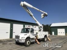 Altec AM855, Over-Center Material Handling Bucket Truck rear mounted on 2007 Freightliner M2 106 4x4