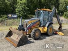 2014 John Deere 410K 4x4 Tractor Loader Backhoe Runs, Moves & Operates) (Body Damage, Missing Curbsi