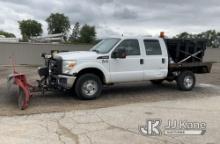 2011 Ford F250 4x4 Flatbed Truck Runs, Moves, Rust Damage, Body Damage, Exhaust Rattles