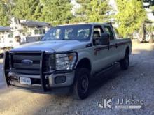 2016 Ford F350 4x4 Crew-Cab Pickup Truck Runs & Moves, Check Engine Light On, Rust Damage