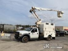 Altec AT237, Articulating & Telescopic Non-Insulated Bucket Truck mounted behind cab on 2010 Ford F5