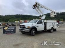 Altec AT37G, Articulating & Telescopic Bucket mounted behind cab on 2011 Dodge D5500 Service Truck R
