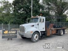 2007 Peterbilt PB335 Flatbed Truck Runs & Moves, Body & Major Rust Damage, A/C Control Panel Out Of 