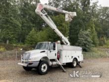 HiRanger HR46-M, Material Handling Bucket Truck mounted on 2014 International Durastar 4300 Utility 