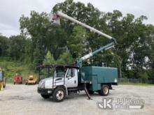 Aerial Lift of CT 60-50-5-IL-4H, Bucket Truck mounted behind cab on 2006 International 4300 Chipper 