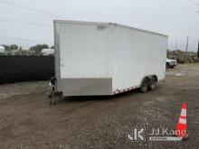 2016 Bravo Trailers ST8516TA3 T/A V-Nose Enclosed Trailer Towable, Rust, Body Damage
