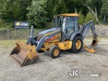 2014 John Deere 310K Tractor Loader Backhoe Runs, Moves & Operates) (Rust Damage, Digging Bucket Mis
