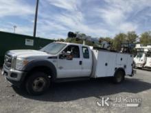 2016 Ford F550 Extended-Cab Mechanics Service Truck Runs & Moves, Crane Not Operating, Condition Unk