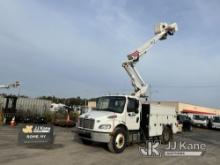 Altec TA41-MH, Articulating & Telescopic Material Handling Bucket Truck mounted behind cab on 2017 F