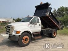 2006 Ford F750 Dump Truck Runs, Moves & Dump Operates, Body & Rust Damage