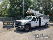 Altec AT40G, Articulating & Telescopic Bucket Truck mounted behind cab on 2012 Ford F550 4x4 Extende