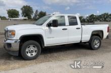 2018 GMC Sierra 2500HD 4x4 Extended-Cab Pickup Truck Runs, Moves, Box Damage-Refer To Photos, Cracke
